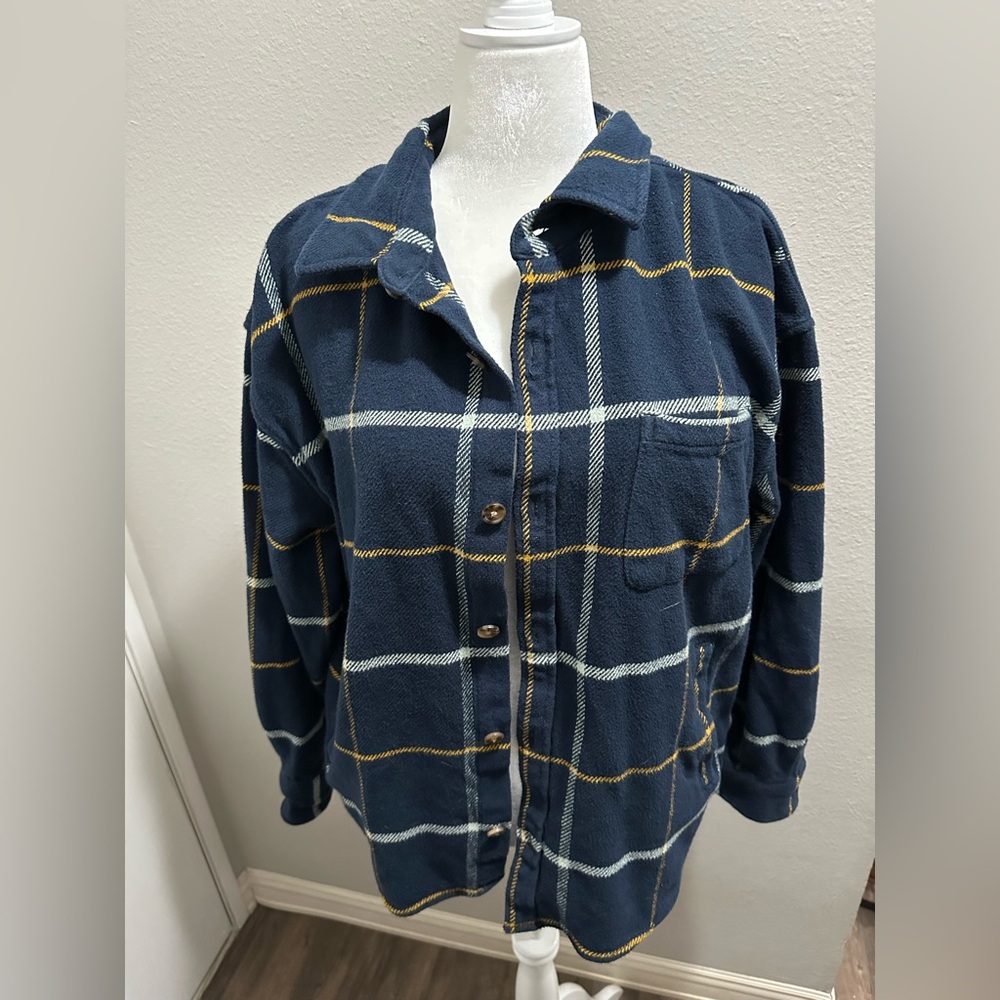 Goodfellow Heavyweight Plaid Flannel Shirt / Jacket Size XXL